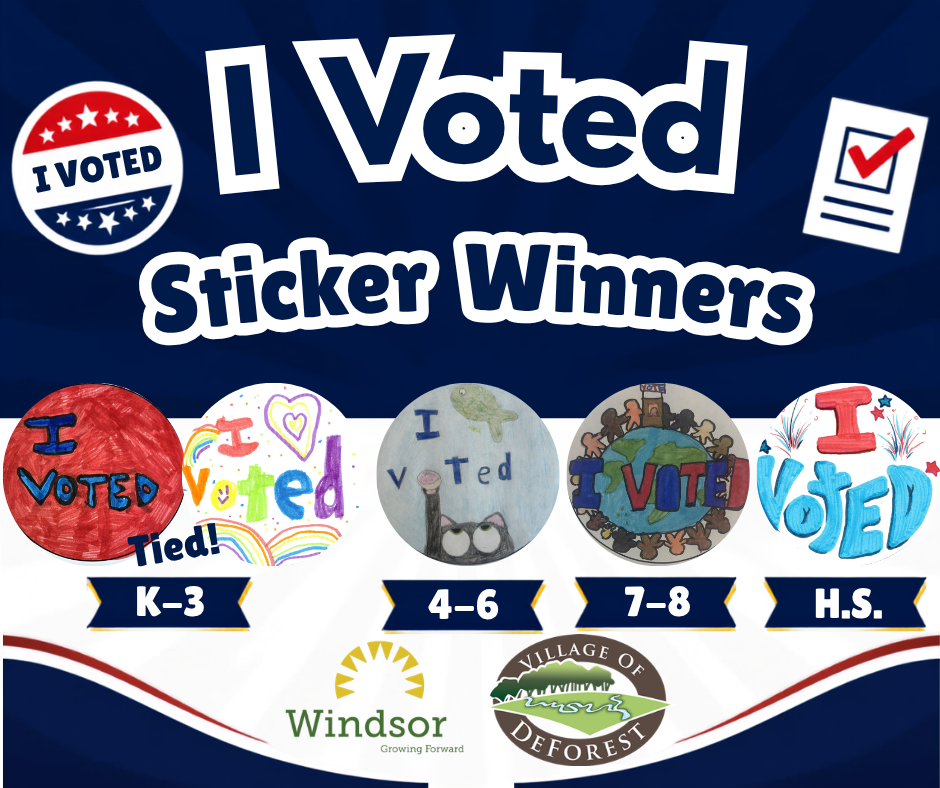 I Voted Sticker Winners Graphic
