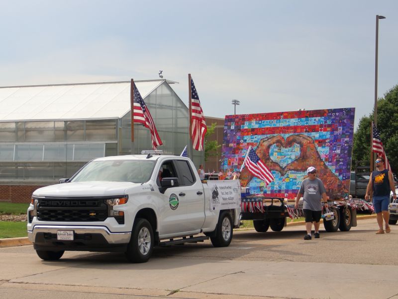 Mural in the 4th of July Parade