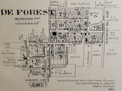 DeForest Plat Map - 1911